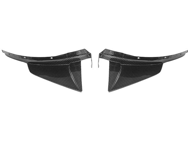 2019 CHEVROLET CORVETTE C7 ZR1 CARBON FIBER FRONT SPLITTER SIDE WINGLET EXTENSIONS (PAIR)