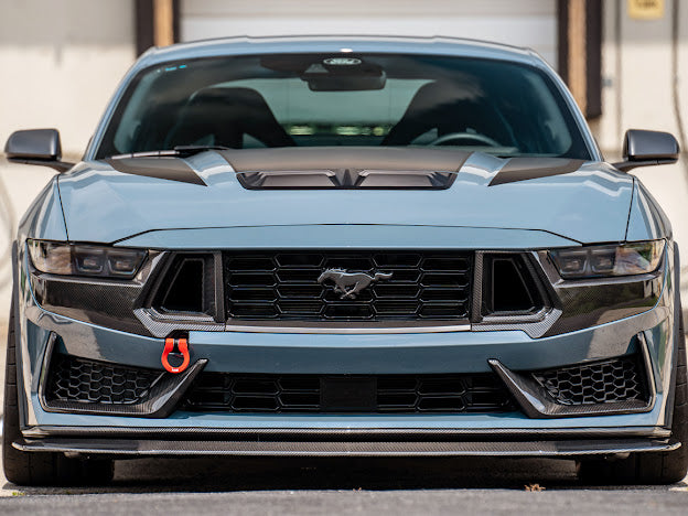 2024-Up Ford Mustang S650 Dark Horse | CARBON FIBER Front Lower Grille Insert Pair