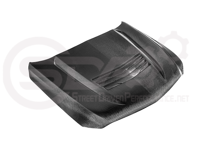 2020-Up Cadillac CT5 / CT5-V / CT5-V Blackwing | “CTS-V, V3” Style CARBON FIBER Front Vented Hood