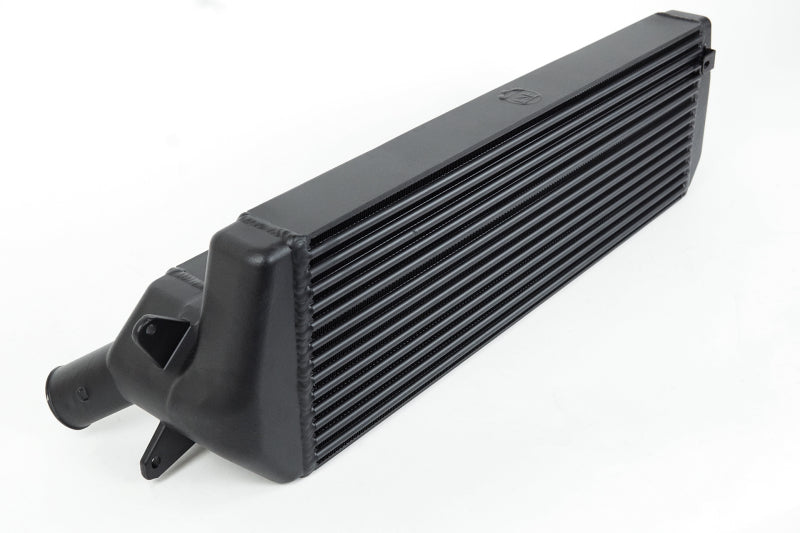 CSF black stepped core intercooler for Hyundai Veloster N 2019-2020 and i30 N 2017-2020, featuring a sleek, durable design.