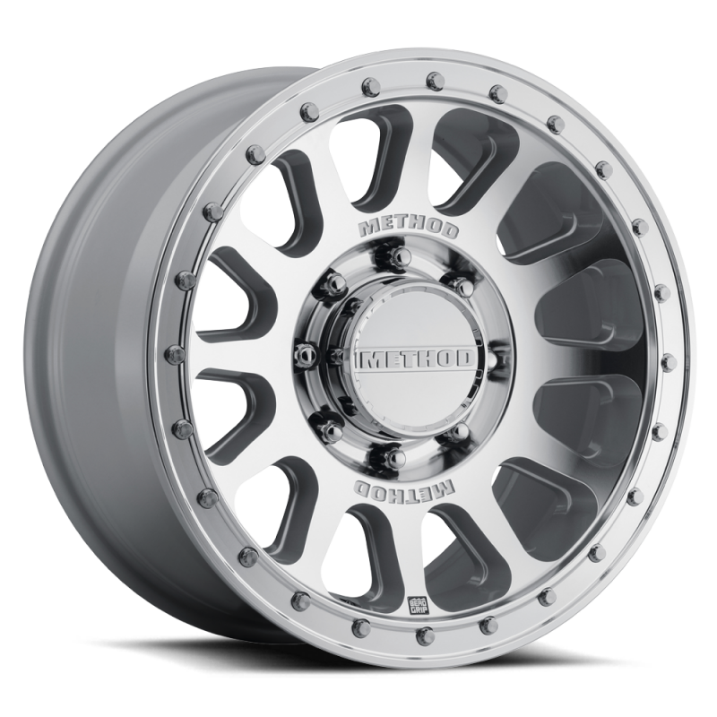 Method MR709 HD Bead Grip cast wheel with 18x9 inch size, ET12 offset, 8x170 bolt pattern, and 125mm bore, machined finish.