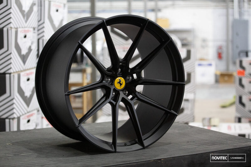 Vossen x Novitec NF9 21x12in - 5x114.3 BP - ET20 - Satin Black Ferrari SF90 Rear Wheel