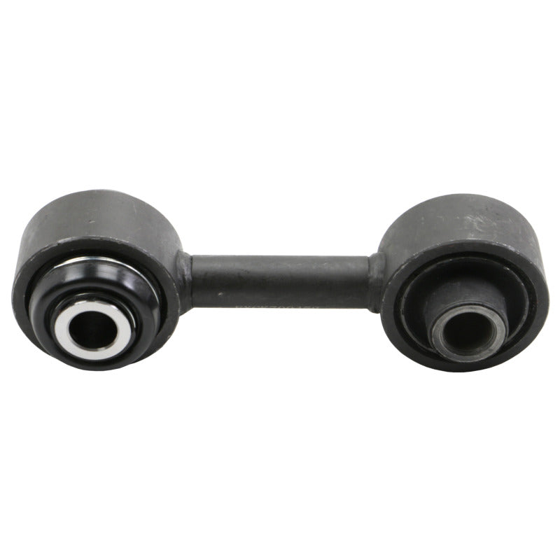 Moog Ford F-250 Super Duty front sway bar endlinks from the stabilizer bar link kit, showing metal components and bushings.