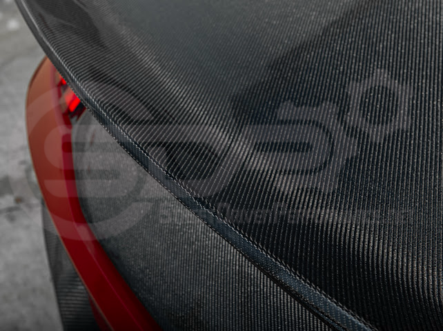 2024-Up Ford Mustang S650 | Factory Integrated Ducktail Style Carbon Fiber Replacement Rear Trunk Lid