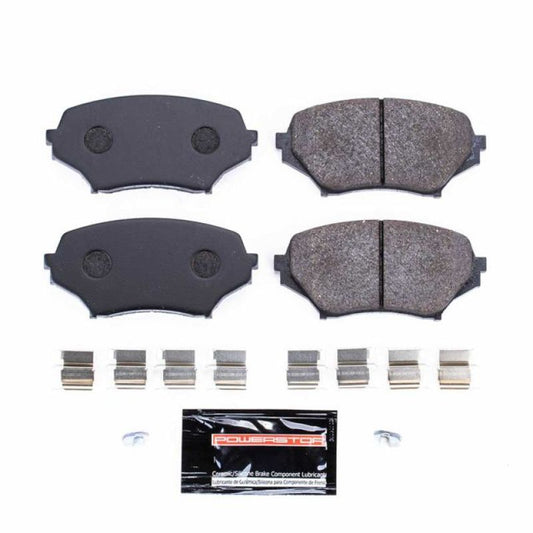 PowerStop racing brake pads for Mazda MX-5 Miata front track day, high-performance brake pads for racing and track use.