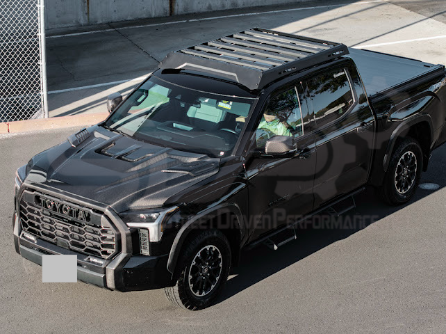 2022-UP TOYOTA TUNDRA | SDP CARBON FIBER FRONT VENTED HOOD WITH SIDE VENTS