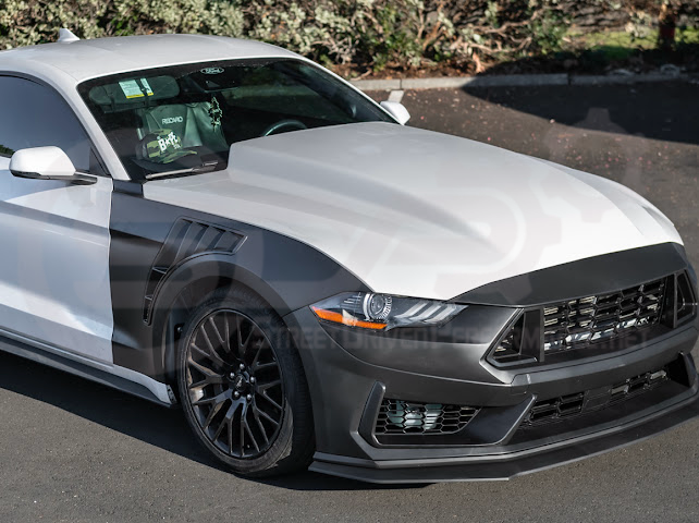 2018-2023 FORD MUSTANG GT500 KR STYLE FRONT SIDE VENTED FENDERS PAIR