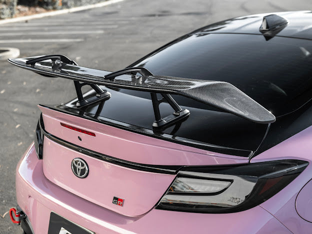 2022-Up Toyota GR86 & Subaru BRZ | Performance Swan Neck Style Carbon Fiber Rear High Wing Spoiler