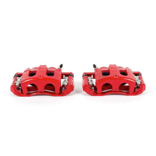 PowerStop front red brake calipers with brackets for Ford Explorer 2006-2010, performance brake calipers pair