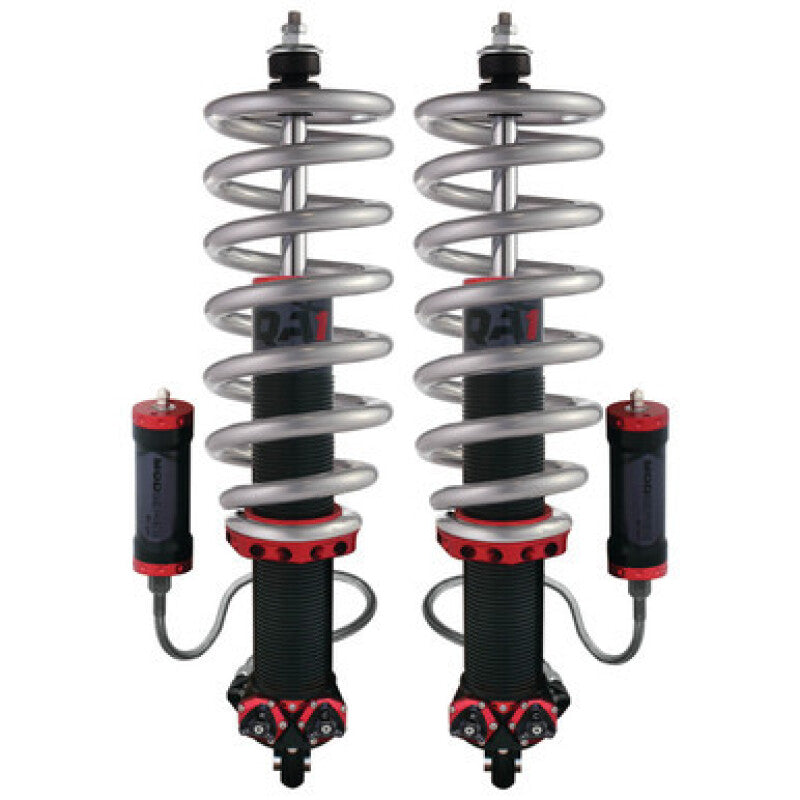 QA1 GM Pro Front Coil-Over System MOD Series with 8-inch aluminum coilover and 750 lbs/in spring, flat large design.