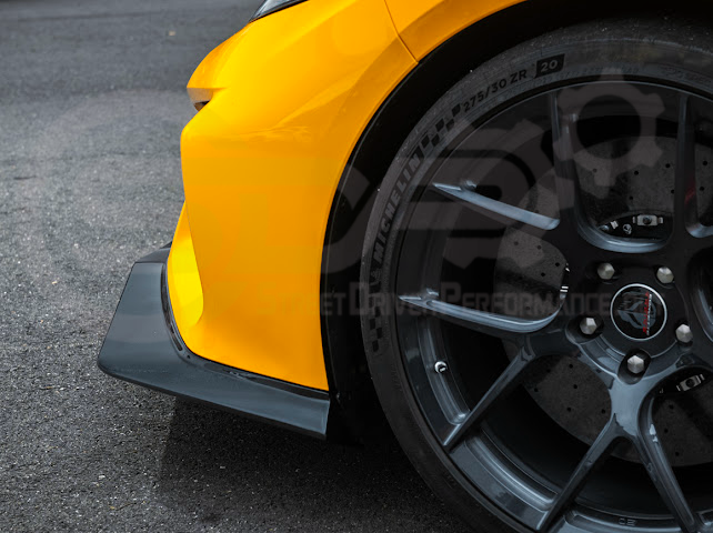 2023-Up Corvette C8 Z06 | Z07 Extended Package CARBON FIBER Front Lip Splitter Ground Effects