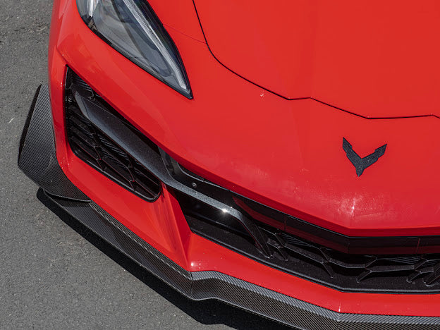 2023+ CHEVROLET CORVETTE C8 Z06 & E-RAY | CARBON FIBER FRONT SIDE CANARDS