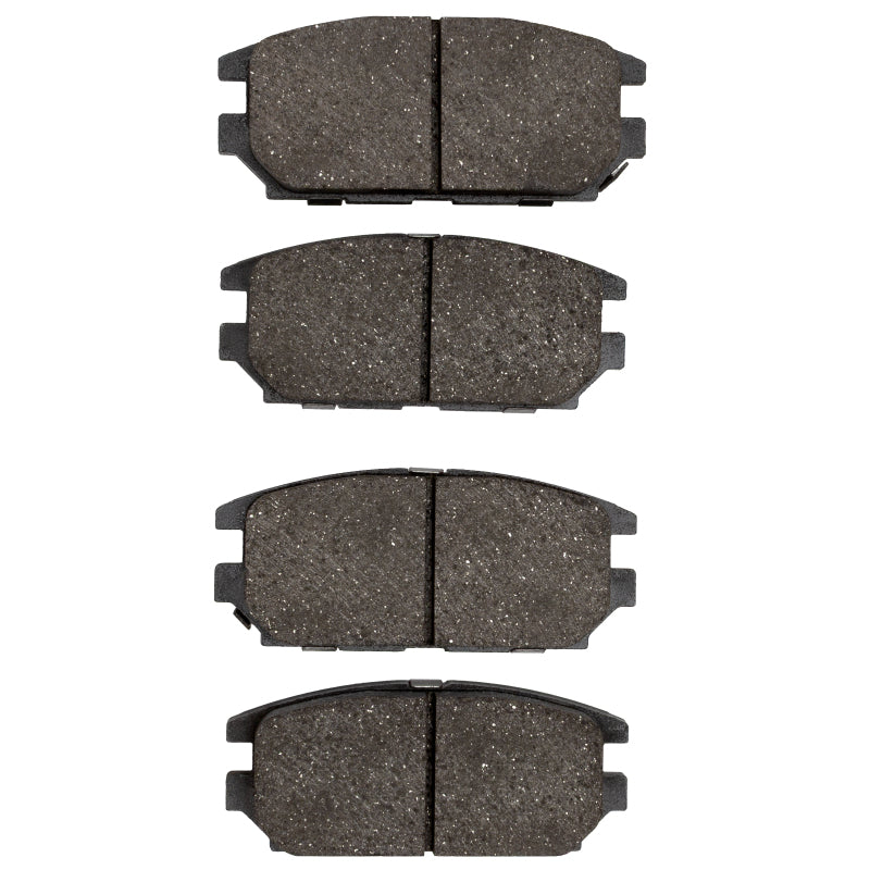 R1 Concepts OE brake pads for Dodge Stealth R1 91-12, showing black brake pad with metal backing and product details.