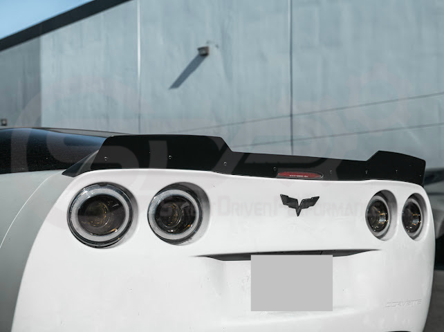 2005-2013 Corvette C6 | ZR1 Extended Style Rear Wing Wickerbill Spoiler (Matte or Gloss Black)