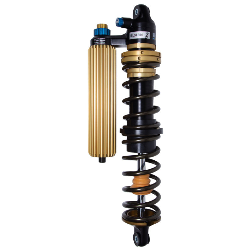 Bilstein front right coilover shock and coil spring assembly for Polaris RZR Turbo S4 Black Hawk Powersports vehicle.