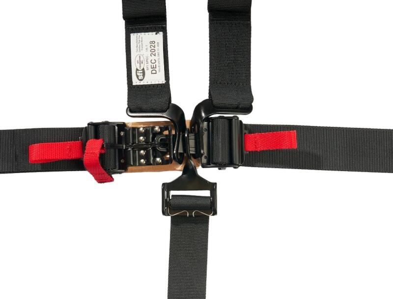 PRP Seats PRP 5.2 Harness latch and link with removable pads in black, SFI 16.1 rated for racing safety and secure fit.