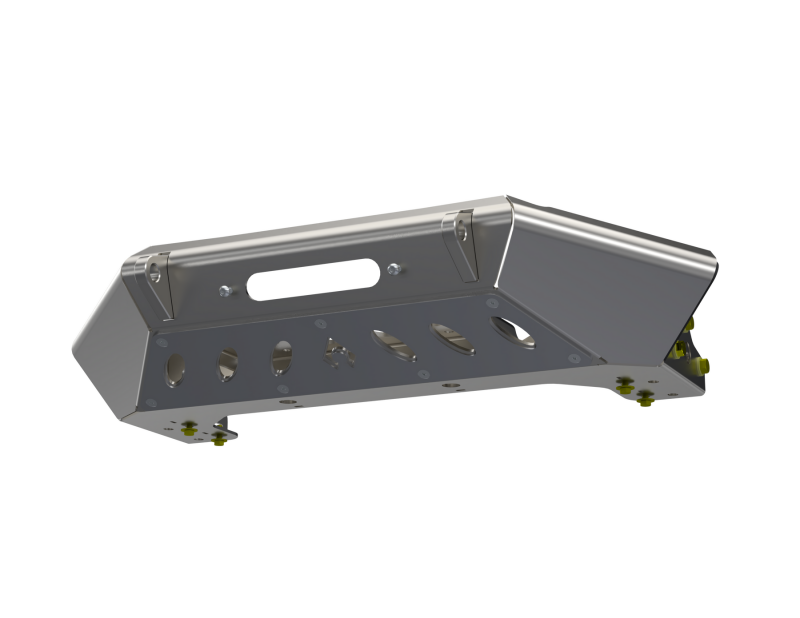 Steel high clearance front bumper for Jeep Wrangler JL and JT by Artec Industries, designed for off-road durability and protection.