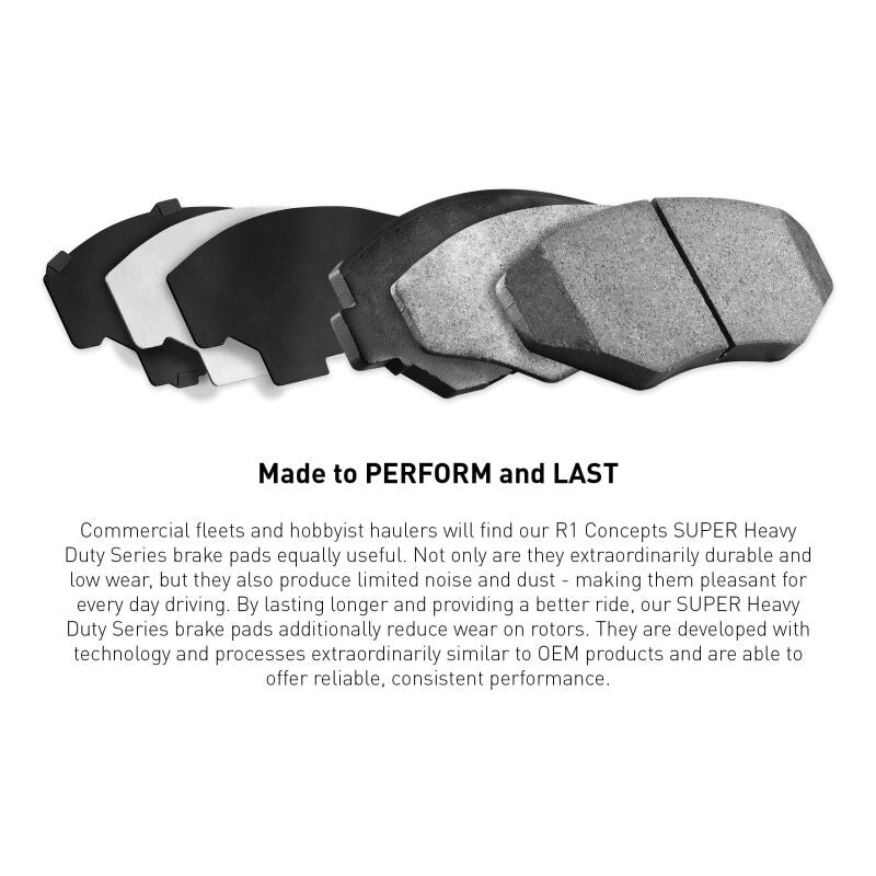 R1 99-26 Isuzu Npr-Hd - Gas Engine Front/Rear Super Duty Brake Pads
