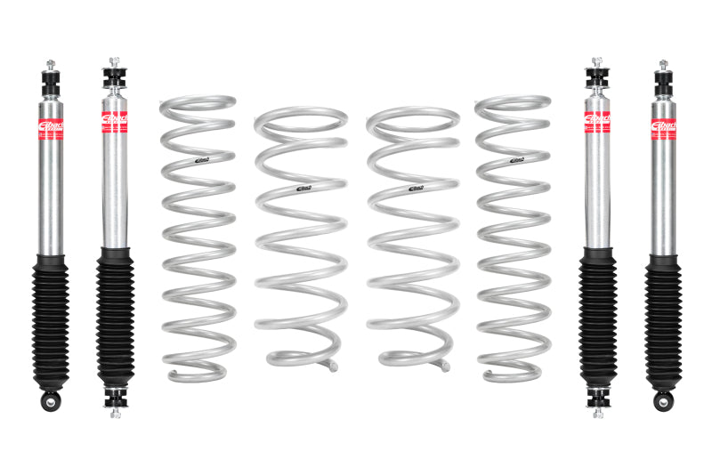 Eibach Jeep Wrangler JK 2-door Pro-Truck lift kit with springs and shocks for improved off-road suspension and ride height.