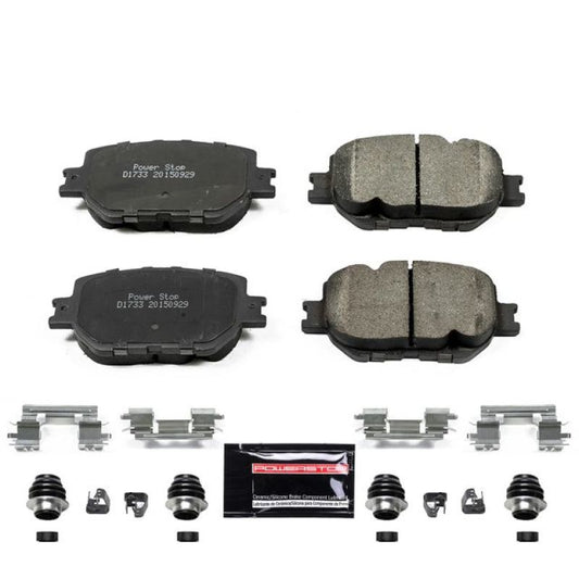 PowerStop Z23 Evolution Sport brake pads for Lexus IS250 front, high-performance brake pads with hardware included.