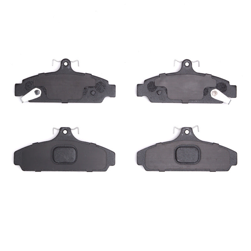 R1 Concepts Chevrolet Corvette R1 Optimum OE brake pads installed in the front brake assembly, showing the brake pad design.