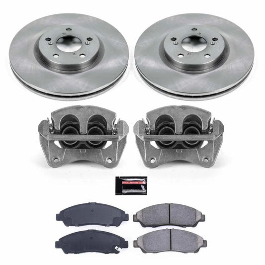 PowerStop OE front brake calipers for 2010-2013 Acura ZDX, part of Autospecialty kit with calipers visible.