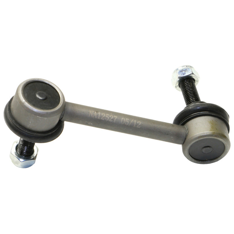 Moog Nissan 370Z rear right sway bar endlink kit, automotive suspension part with metal and rubber components.