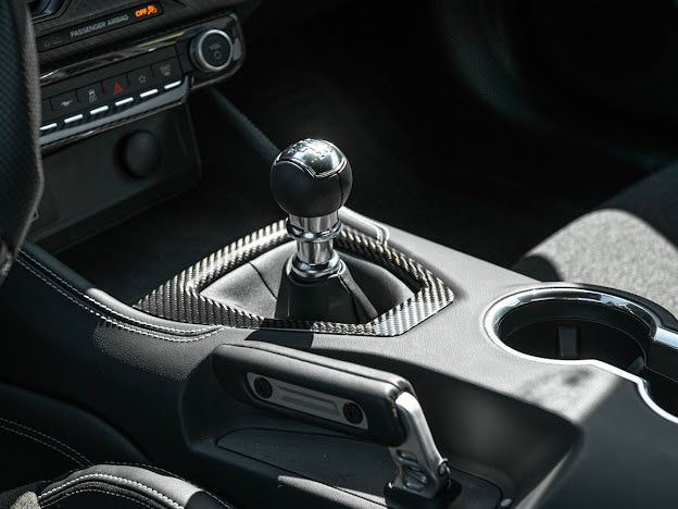 2024-Up Ford Mustang S650 | CARBON FIBER Interior Manual Gear Shift Panel Trim Cover