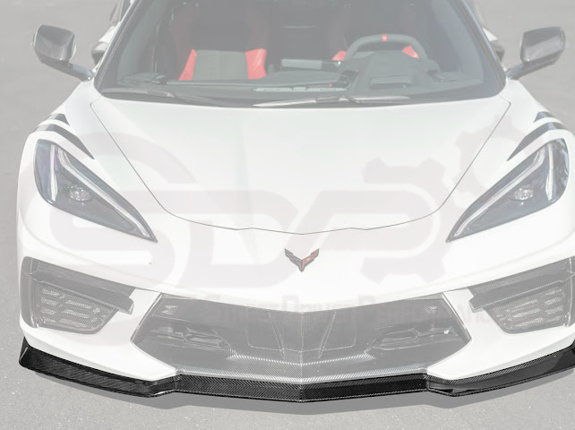 2020-Up Corvette C8 STINGRAY & Z51 | Z06 Z07 Package Front Bumper Lip Splitter Ground Effects