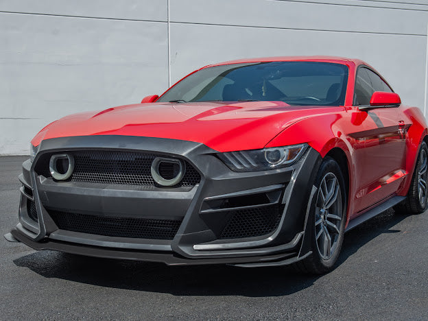 2015-17 FORD MUSTANG | GT500 CONVERSION FRONT BUMPER WITH LED GRILLE KIT