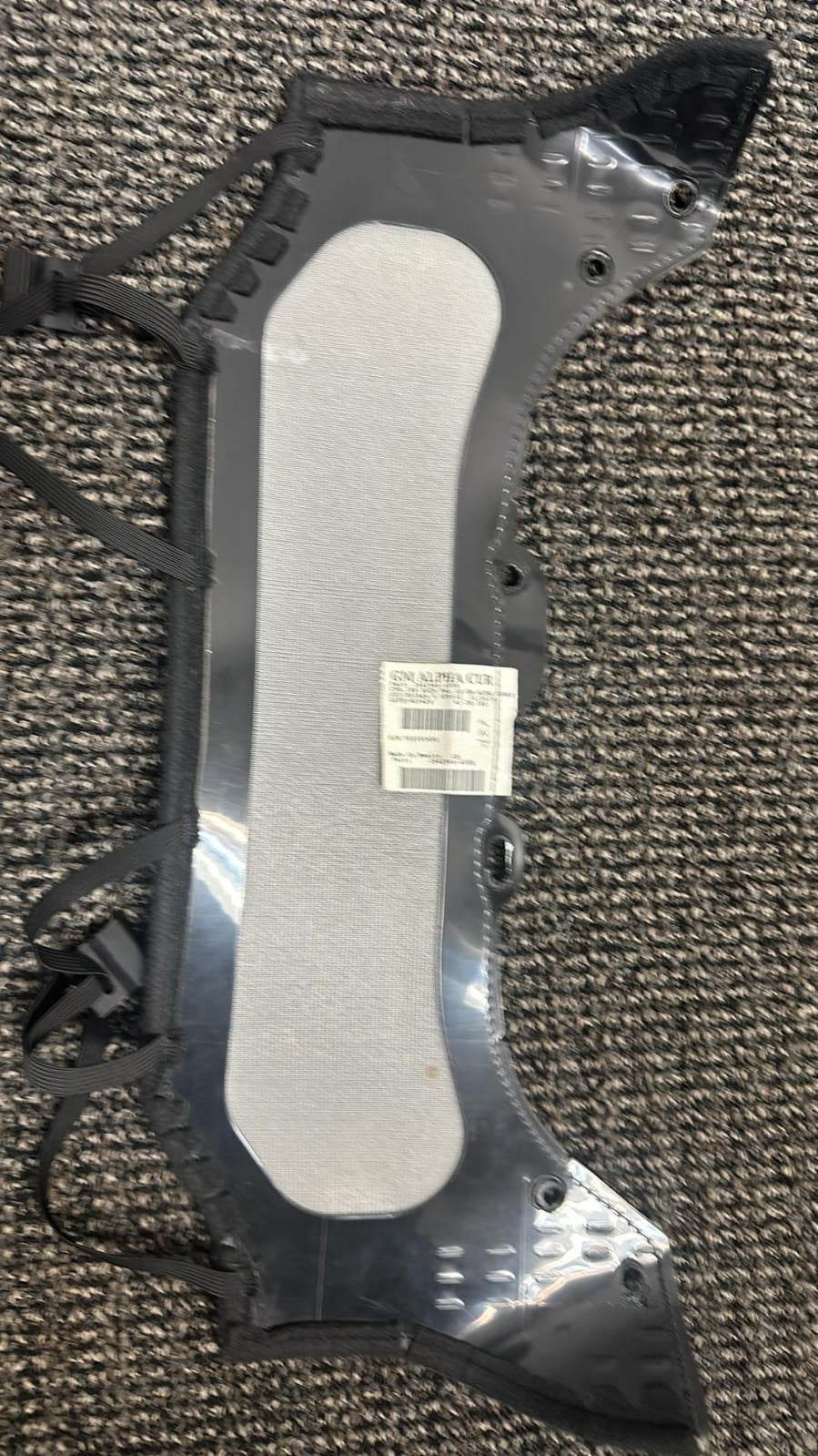 Cadillac ATS-V sedan Recaro carbon fiber seat rear panel cover replacement for driver and passenger seats, by Street Driven Performance.