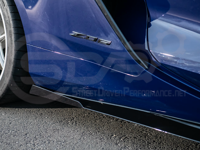 2023-UP CHEVROLET CORVETTE C8 Z06 & E-RAY | SDP PERFORMANCE TRACK STYLE SIDE SKIRTS ROCKER PANEL GROUND EFFECTS