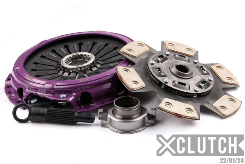 XClutch Stage 2 sprung ceramic clutch kit installed in a Mitsubishi Lancer EVO X 2.0L engine for enhanced performance