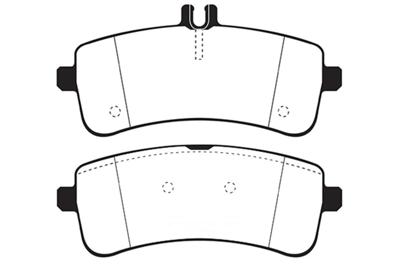 EBC Redstuff rear brake pads for Mercedes-Benz C63 S AMG W205 4.0L twin turbo performance braking system