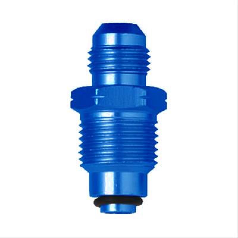 Fragola -6AN male adapter fitting with 16mm x 1.5 thread for fuel or fluid connections, made of durable metal.