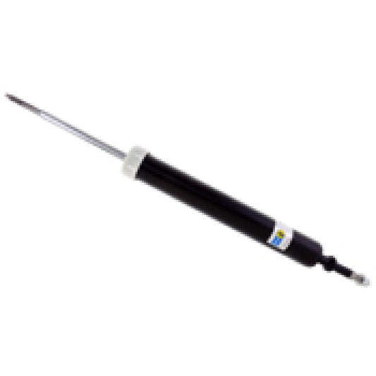 Bilstein B4 rear shock absorber for 2013 BMW 128i, showing the black coil spring and metal body of the shock absorber.