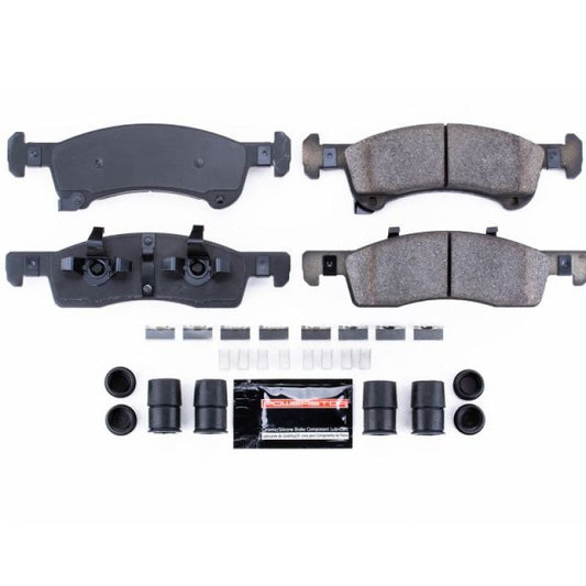 PowerStop Z23 Evolution Sport front brake pads for 2003-2006 Ford Expedition, with hardware included, performance brake replacement