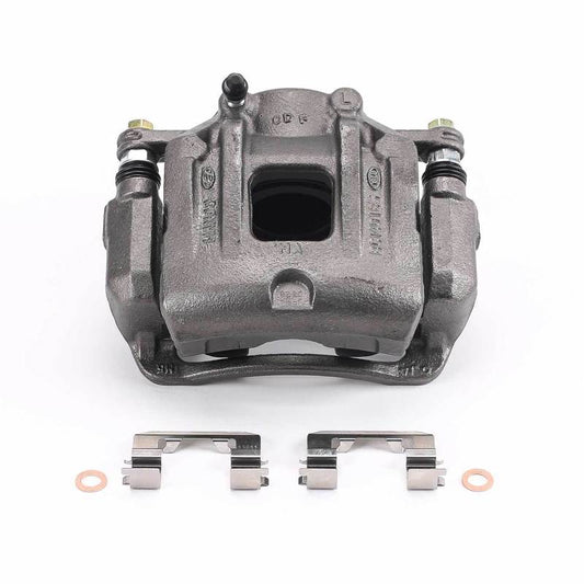 PowerStop front left OE brake caliper with bracket for Hyundai Santa Fe 2010-2012, automotive part for braking system.