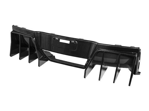 2014-2019 Corvette C7 Performance Track CARBON FIBER Rear Bumper Finned Diffuser