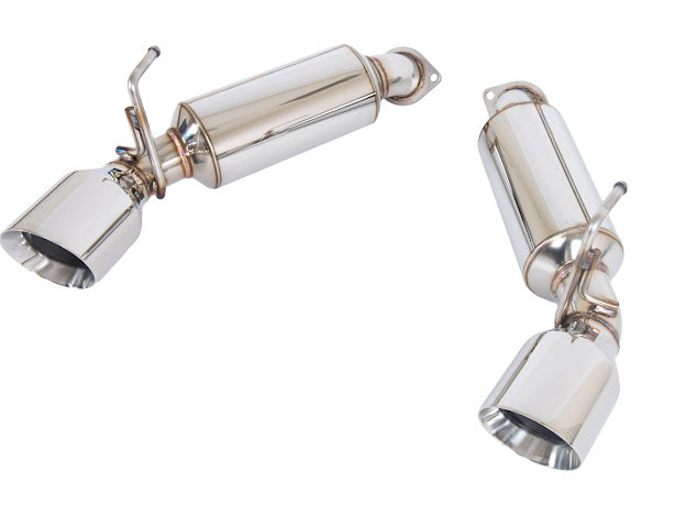 2008-2013 INFINITI G37 COUPE | MUFFLER AXLE BACK EXHAUST (ANDOLIZED SILVER OR BURNT BLUE TIPS)