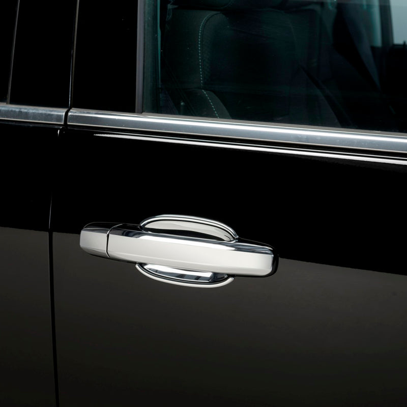 Putco deluxe door handle covers for Chevy Silverado LD 2014-2018 2-door, exterior trim, without passenger side keyhole.
