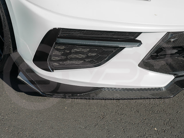 2020+ CORVETTE C8 STINGRAY & Z51 | Z06 Z07 PERFORMANCE FRONT LIP SPLITTER & CANARDS GROUND EFFECTS