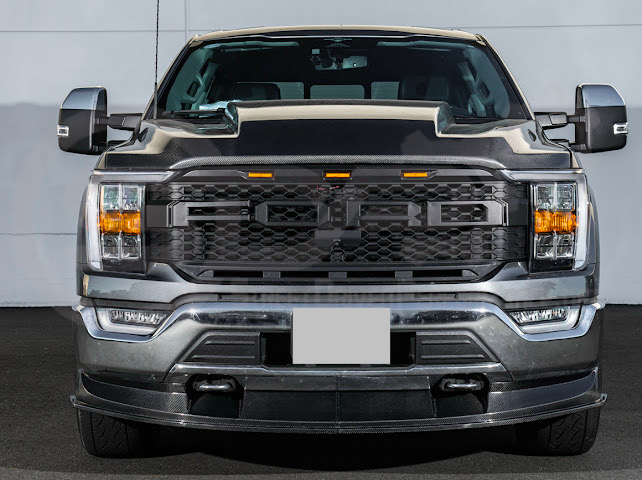 2021-Up Ford F-150 | SDP Performance CARBON FIBER 2Pcs Front Bumper Lip Splitter Ground Effects