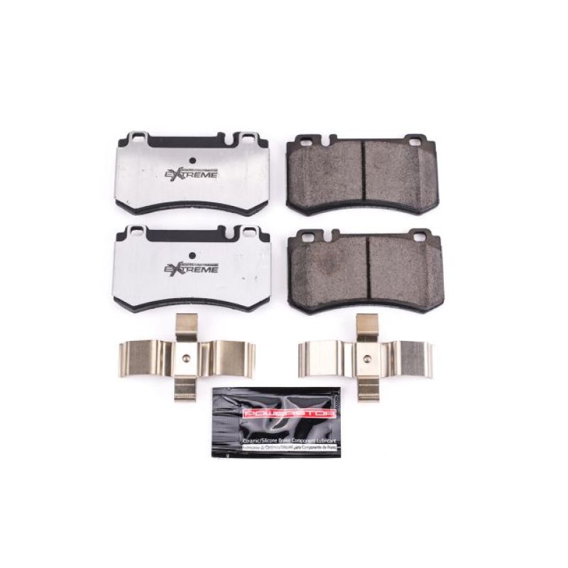 PowerStop Z26 Extreme Street rear brake pads for Mercedes-Benz CL55 AMG, performance brake pads with hardware included