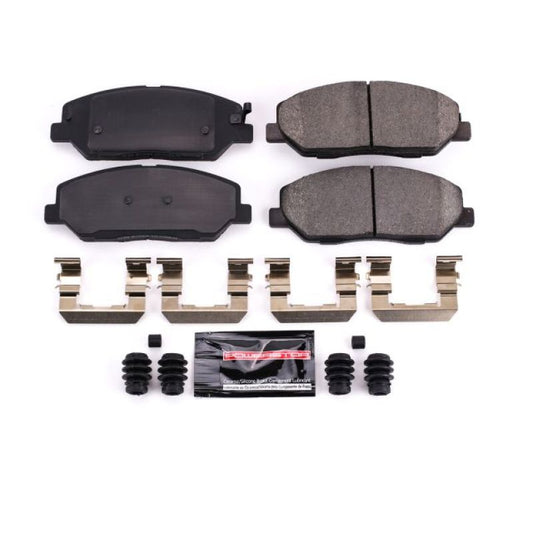 PowerStop Hyundai Genesis 2009-2011 front Z23 Evolution Sport brake pads with hardware, performance auto brake component.