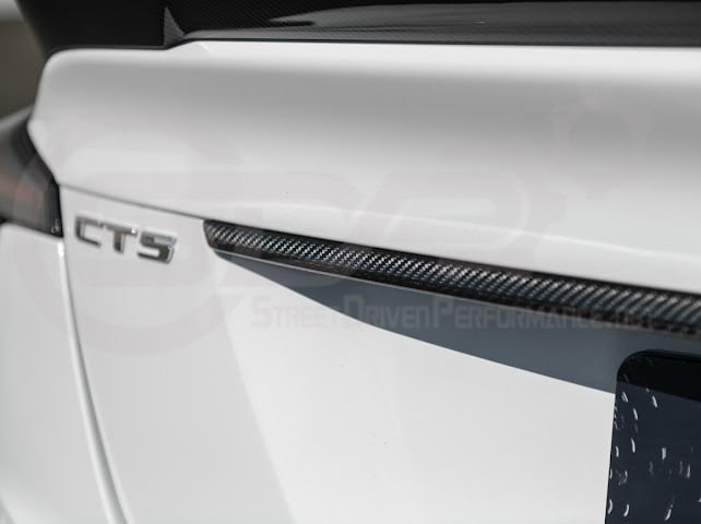 2021-Up Cadillac CT5, CT5-V, CT5-V Blackwing | Factory Style CARBON FIBER Rear Deck Lid Center Applique Trunk Insert Replacement