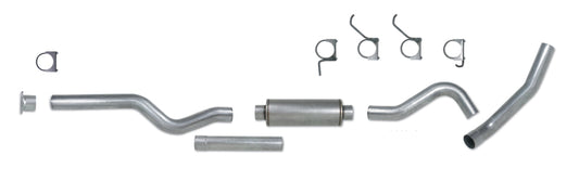 Diamond Eye Performance catback exhaust system for Chevy/GMC 6.6L 2500/3500 trucks, featuring stainless steel piping and dual exhaust tips.