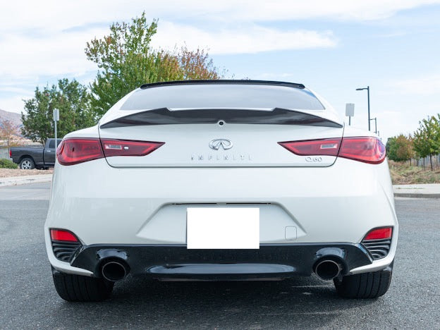 2017-UP INFINITI Q60 CARBON FIBER HIGH KICK REAR SPOILER WING
