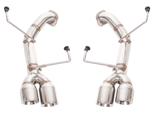 2011-2014 SUBARU IMPREZA WRX / STI | MUFFLER DELETE AXLE BACK QUAD EXHAUST (CHROME OR BURNT BLUE TIPS)
