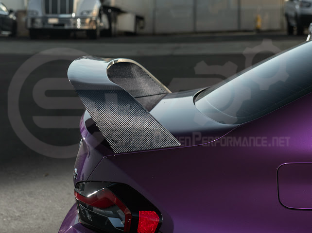 2023-UP BMW G87 M2 | M PERFORMANCE STYLE CARBON FIBER REAR HIGH WING SPOILER
